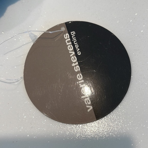 NWT Valerie Stevens evening beaded black clamshell bag Silvertone hardware - Picture 11 of 11